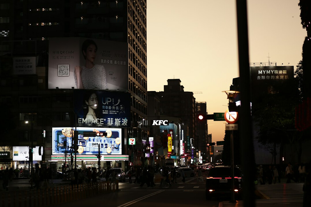 advertising billboard city street
